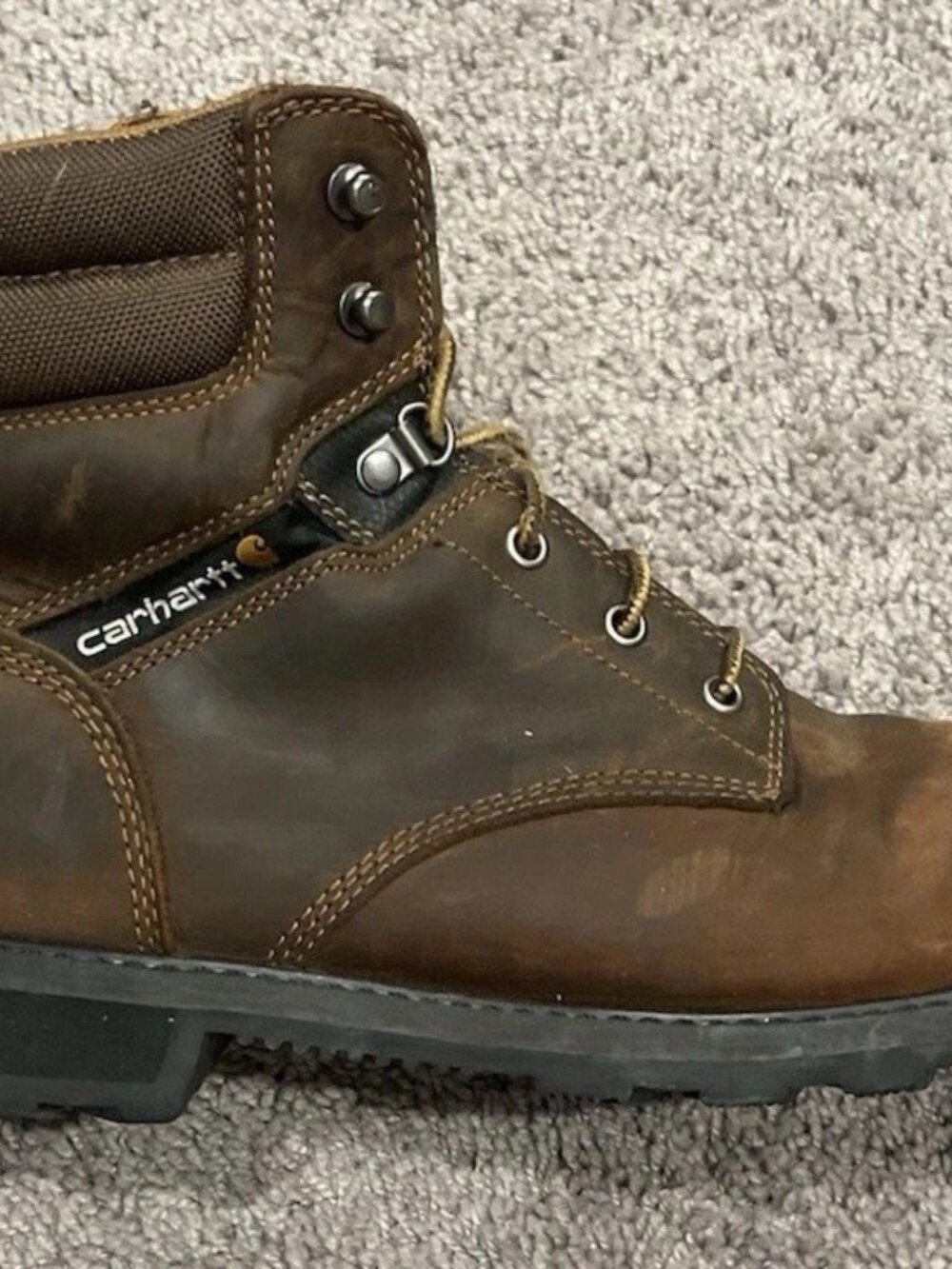 Carhartt Welt Steel 6" Men's Steel Safety Toe Boot Brown Size 13